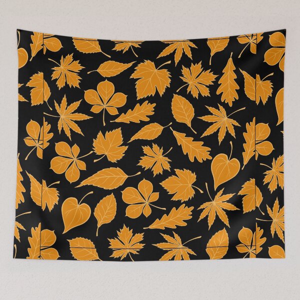 Item preview, Fall Autumn Pattern-  Orange Yellow Leaves, Fall Leaves Print designed and sold by silviaol.