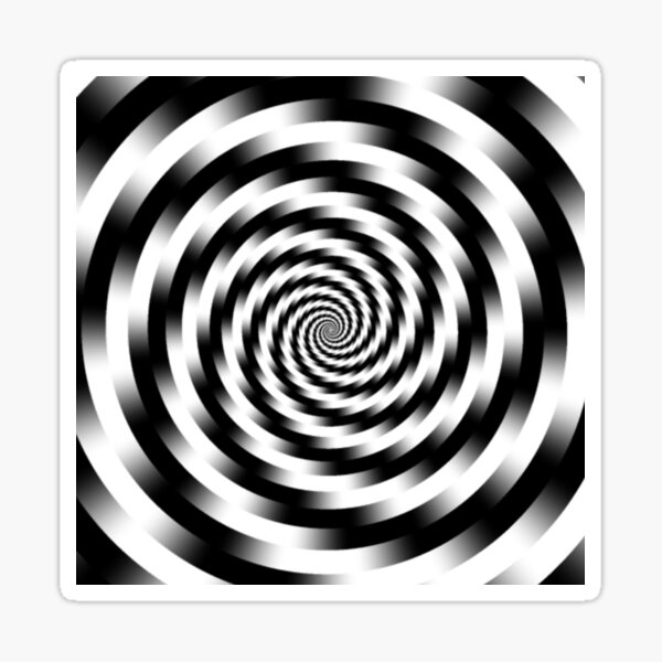 Item preview, Psychadelic Circles Spiraling Optical Illusions designed and sold by PoppyPrintShop.