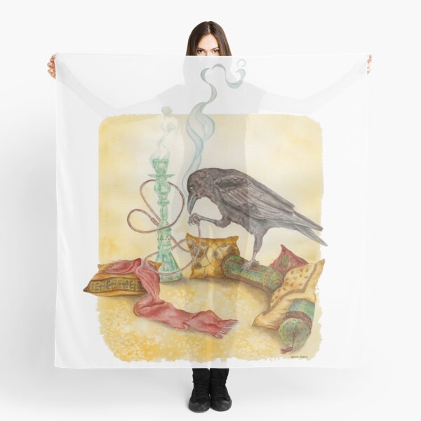 Crow with Hookah Scarf