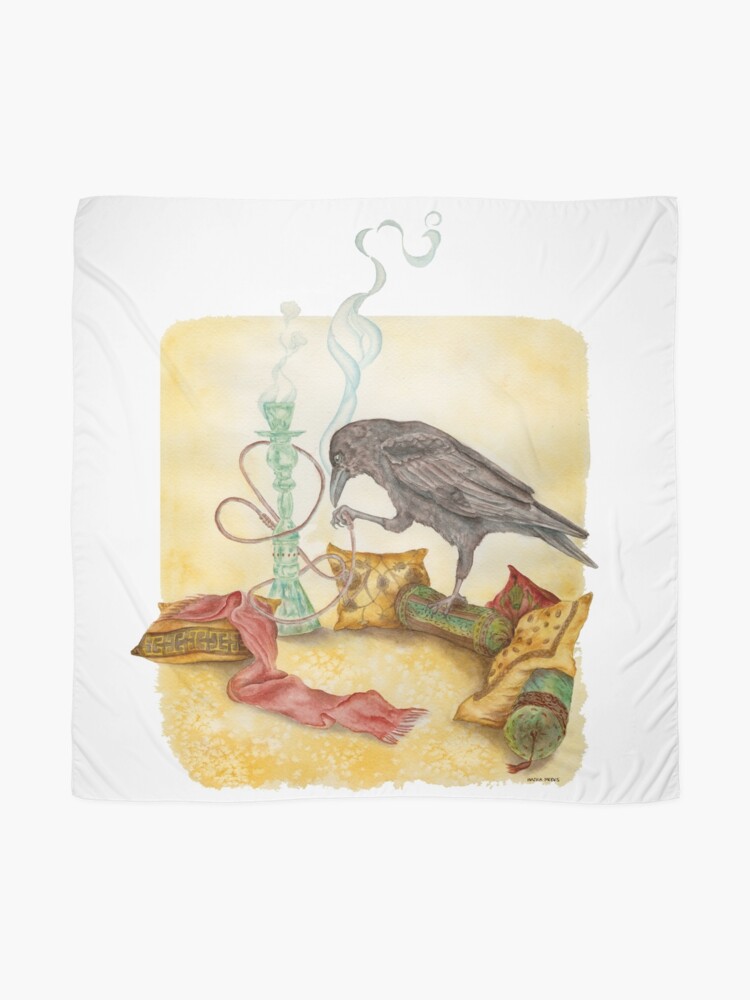Alternate view of Crow with Hookah Scarf