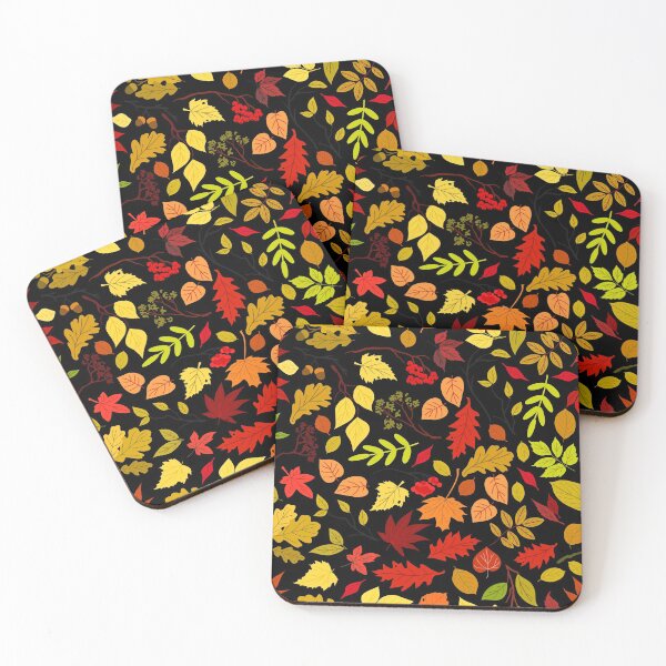 Item preview, Fall Autumn Pattern- Red Orange Yellow Leaves, Fall Leaves Print designed and sold by silviaol.