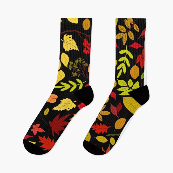 Item preview, Fall Autumn Pattern- Red Orange Yellow Leaves, Fall Leaves Print designed and sold by silviaol.