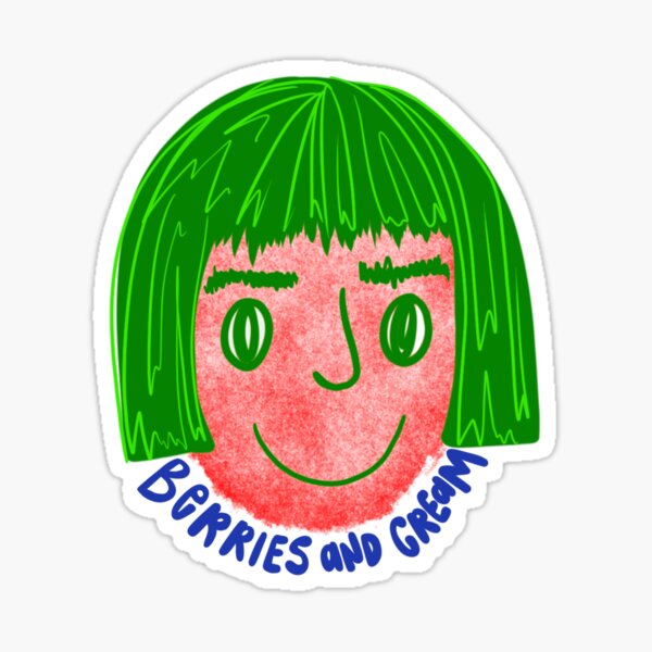 "berries and cream guy " Sticker for Sale by chricket Redbubble