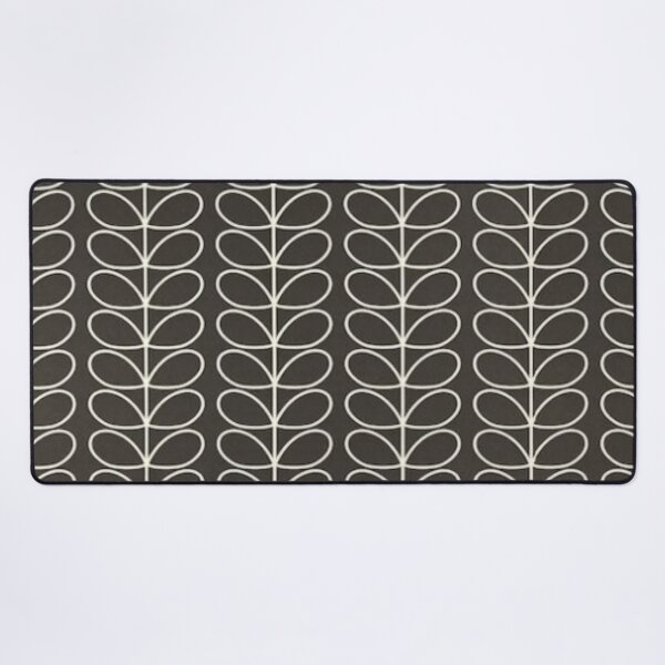 orla kiely stem dark brown Desk Mat