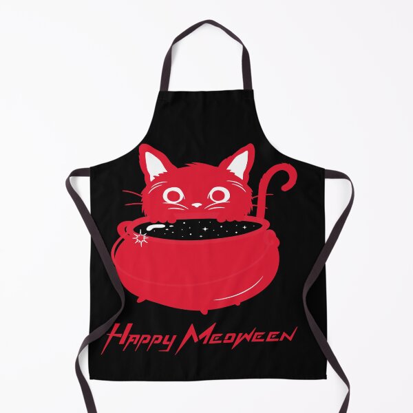Item preview, Happy Meoween Cat Peeking Over Cauldron Happy Meoween Halloween Purrfect on t-shirts To Stickers designed and sold by LMcDs.