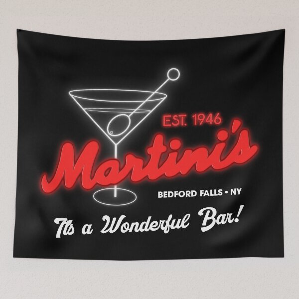 Item preview, Martini's Bar It's a Wonderful Life Bedford Falls, NY designed and sold by acquiesce13.