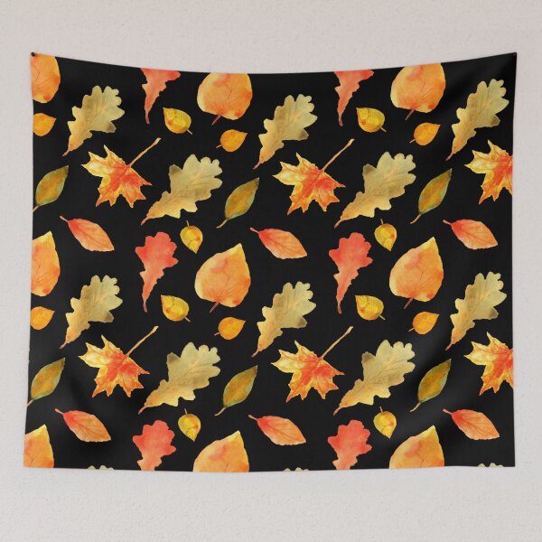 Item preview, Fall Autumn Pattern- Red Orange Yellow Leaves, Fall Leaves Print designed and sold by silviaol.