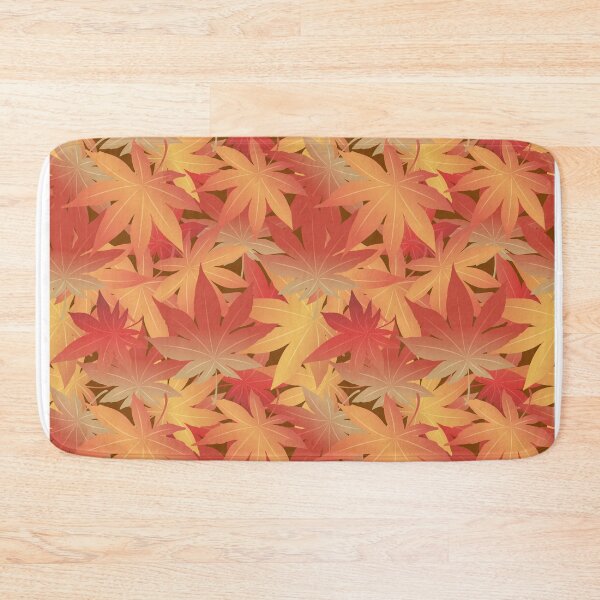 Item preview, Fall Autumn Pattern-  Orange Yellow Leaves, Fall Leaves Print designed and sold by silviaol.