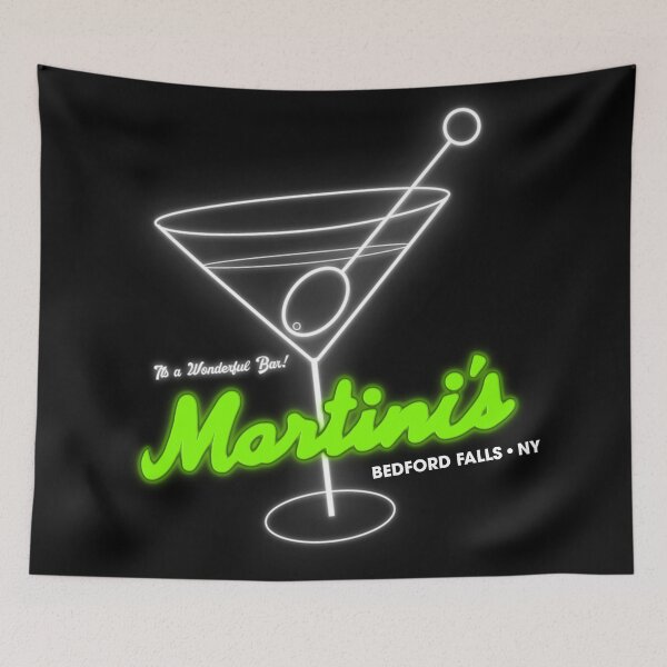 Item preview, Martini's Bar It's a Wonderful Life Bedford Falls, NY designed and sold by acquiesce13.