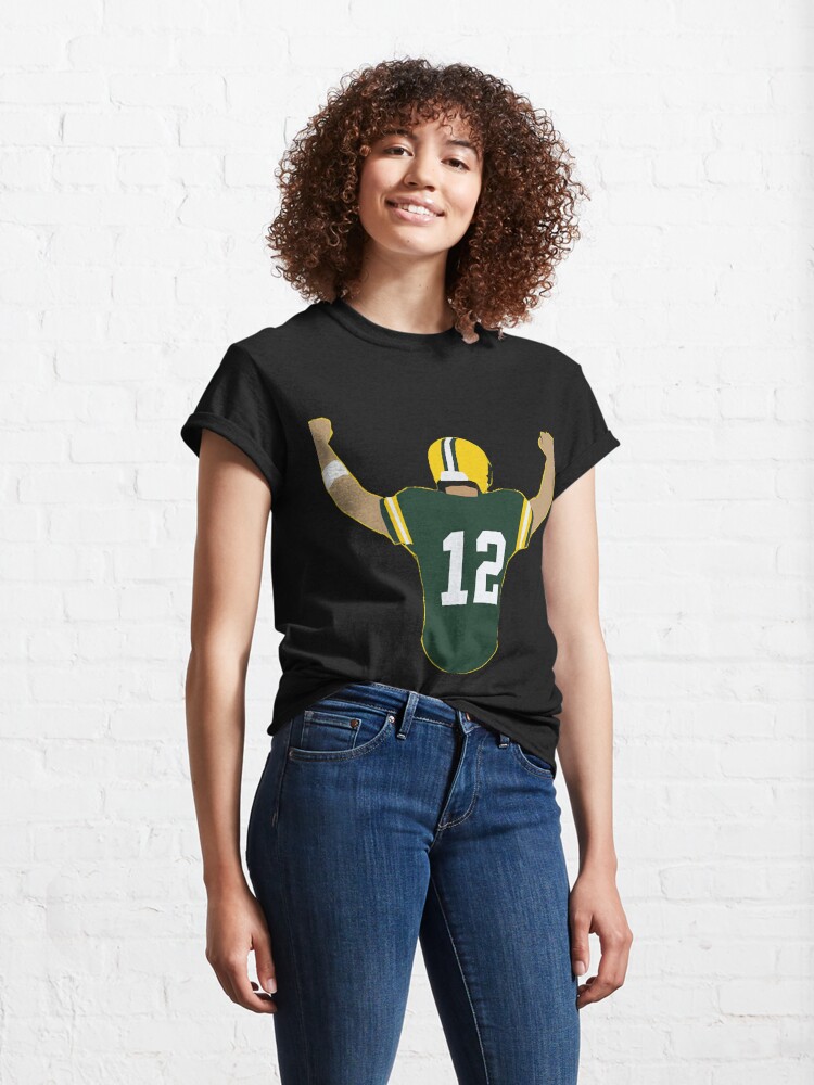 Aaron Rodgers Green Bay Packers Pixel Art 6 T-Shirt