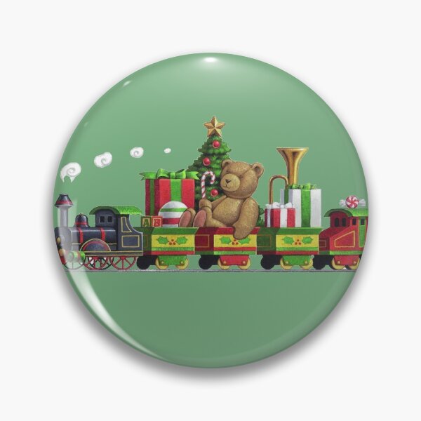 Item preview, Christmas Choo Choo Train with Santa toys and Teddy Bear designed and sold by Shadowlight21.