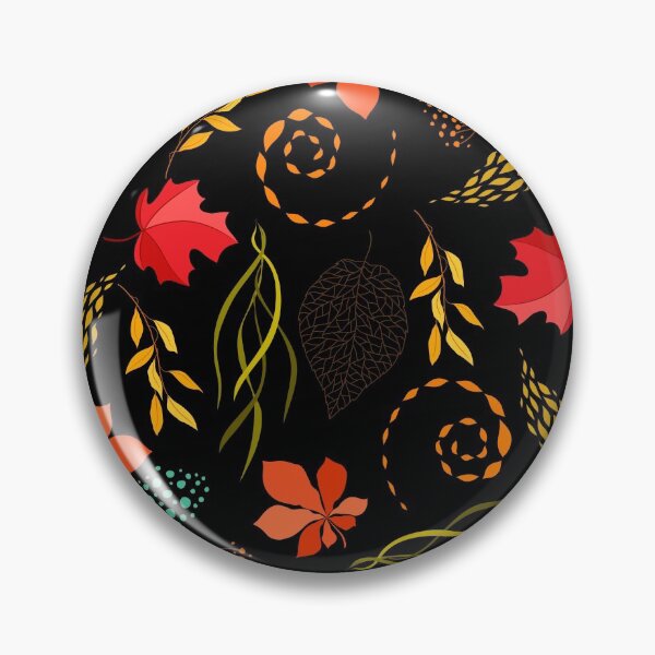 Item preview, Vibrant, Colorful Fall Autumn Pattern- Red Orange Yellow Leaves, Fall Leaves Print designed and sold by silviaol.