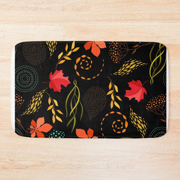 Item preview, Vibrant, Colorful Fall Autumn Pattern- Red Orange Yellow Leaves, Fall Leaves Print designed and sold by silviaol.