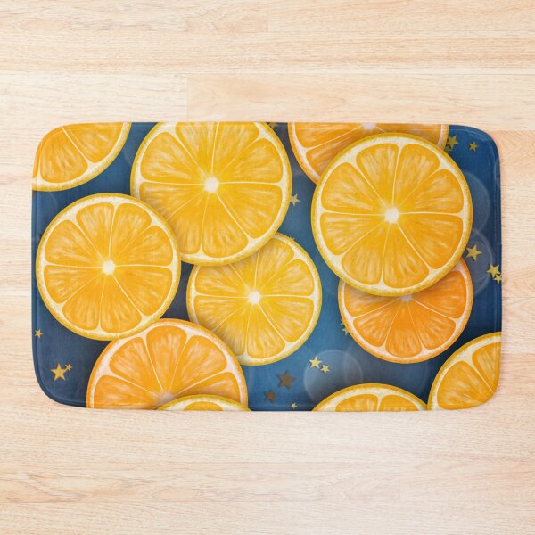 Item preview, Sliced oranges and gold stars pattern designed and sold by RafaelLima7.