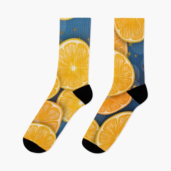 Item preview, Sliced oranges and gold stars pattern designed and sold by RafaelLima7.