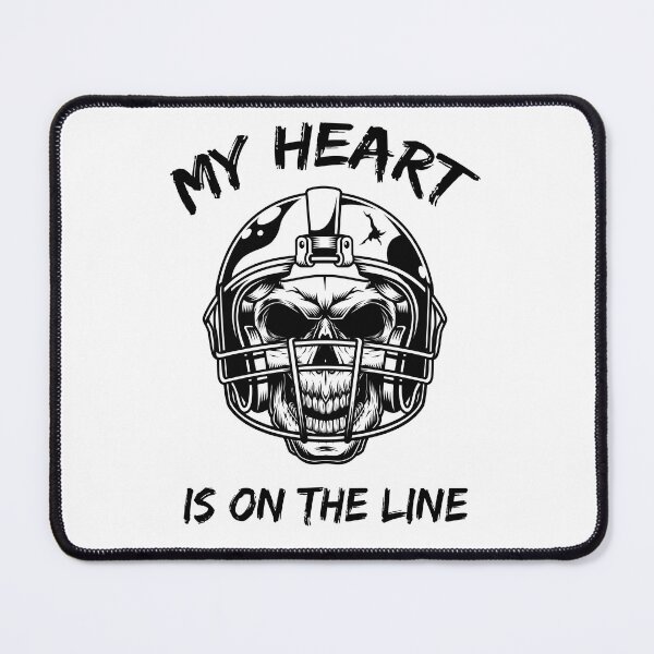 Item preview, Football My Heart Is On The Line Offensive Lineman designed and sold by Messika.