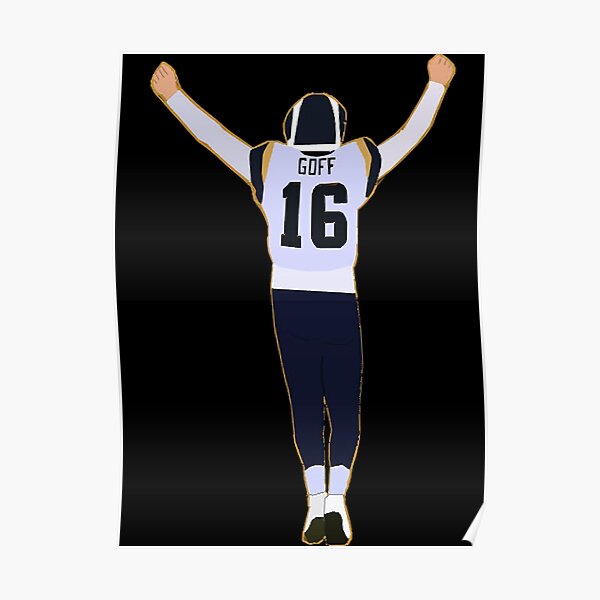 Jared Goff / Todd Gurley Los Angeles Rams Art Print New & 