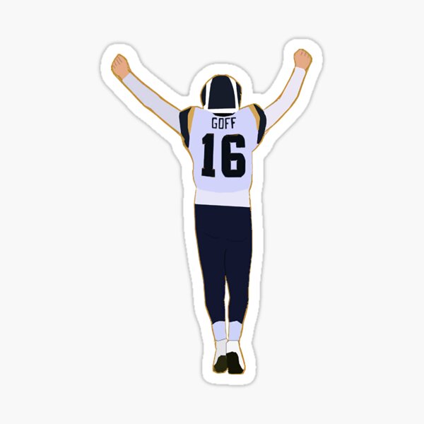 Jared Goff Football Edit Tapestries Lions - Jared Goff - Sticker