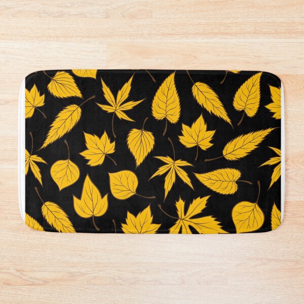 Item preview, Fall Autumn Pattern- Golden Yellow Leaves, Fall Botanical Leaves Print designed and sold by silviaol.