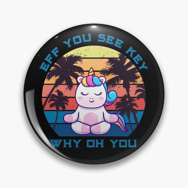 Item preview, Eff You See Kay Why Oh You Unicorn Retro Vintage designed and sold by Zeus-Studio.