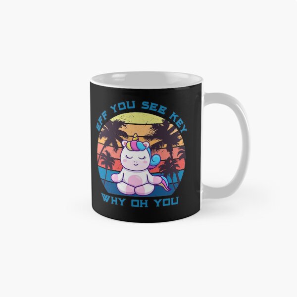 Item preview, Eff You See Kay Why Oh You Unicorn Retro Vintage designed and sold by Zeus-Studio.