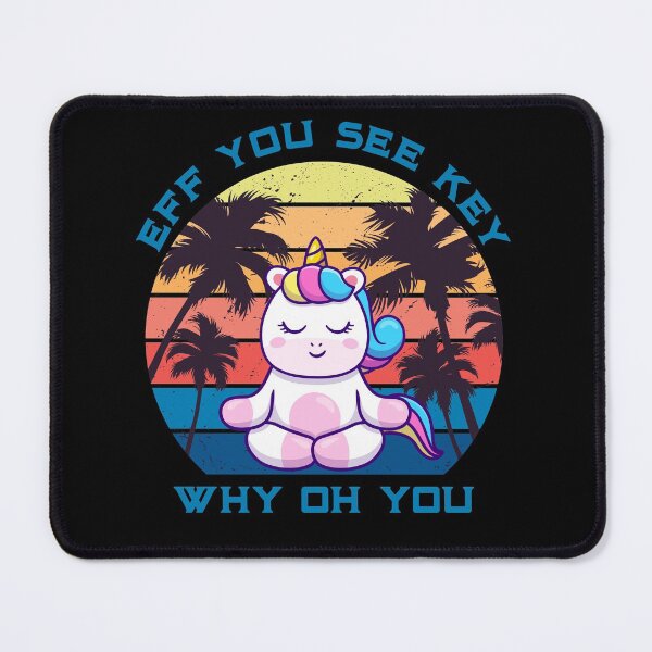 Item preview, Eff You See Kay Why Oh You Unicorn Retro Vintage designed and sold by Zeus-Studio.