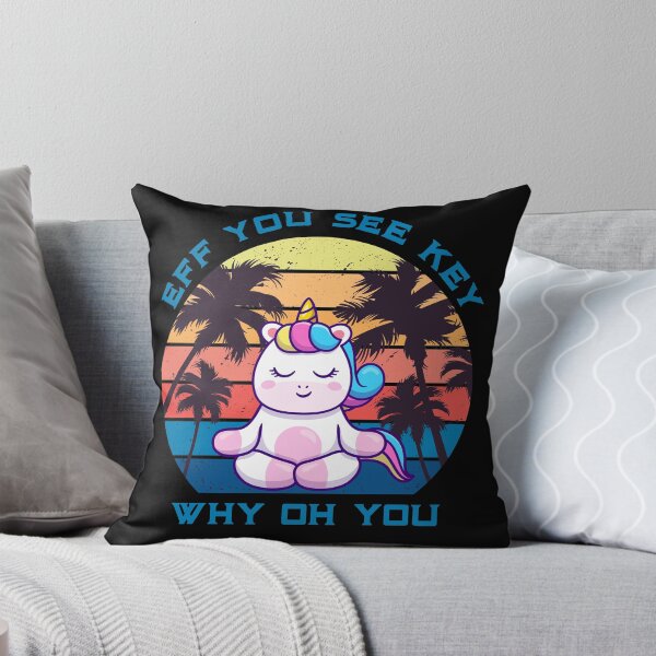 Item preview, Eff You See Kay Why Oh You Unicorn Retro Vintage designed and sold by Zeus-Studio.