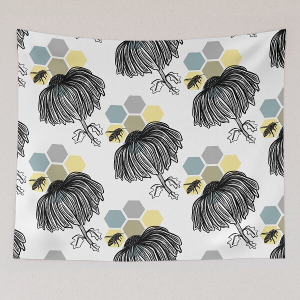 Item preview, Bee Love on Hexagons designed and sold by RC-aRtY.
