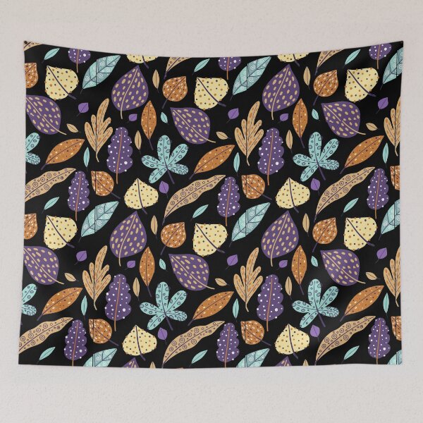 Item preview, Abstract Fall Autumn Pattern - Forest Leaves, Fall Leaves Print designed and sold by silviaol.