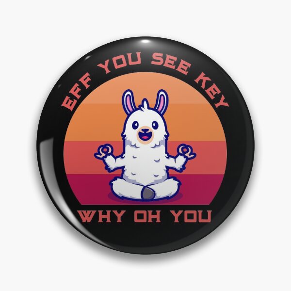 Item preview, Eff You See Kay Why Oh You llama Retro Vintage designed and sold by Zeus-Studio.
