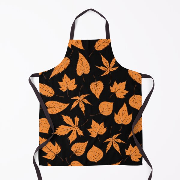 Item preview, Vibrant Fall Autumn Pattern- Bright Orange Leaves, Fall Botanical Leaves Print designed and sold by silviaol.