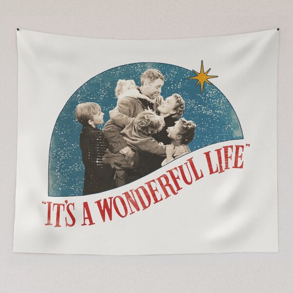 Item preview, It's a Wonderful Life Distressed Classic Christmas designed and sold by acquiesce13.