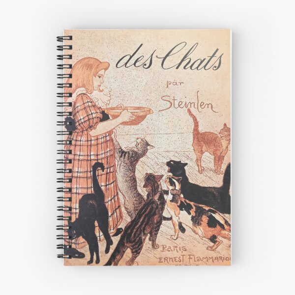 Item preview, Girl feeding Cats Vintage Art Nouveau Steinlen Poster designed and sold by VintageArchive.