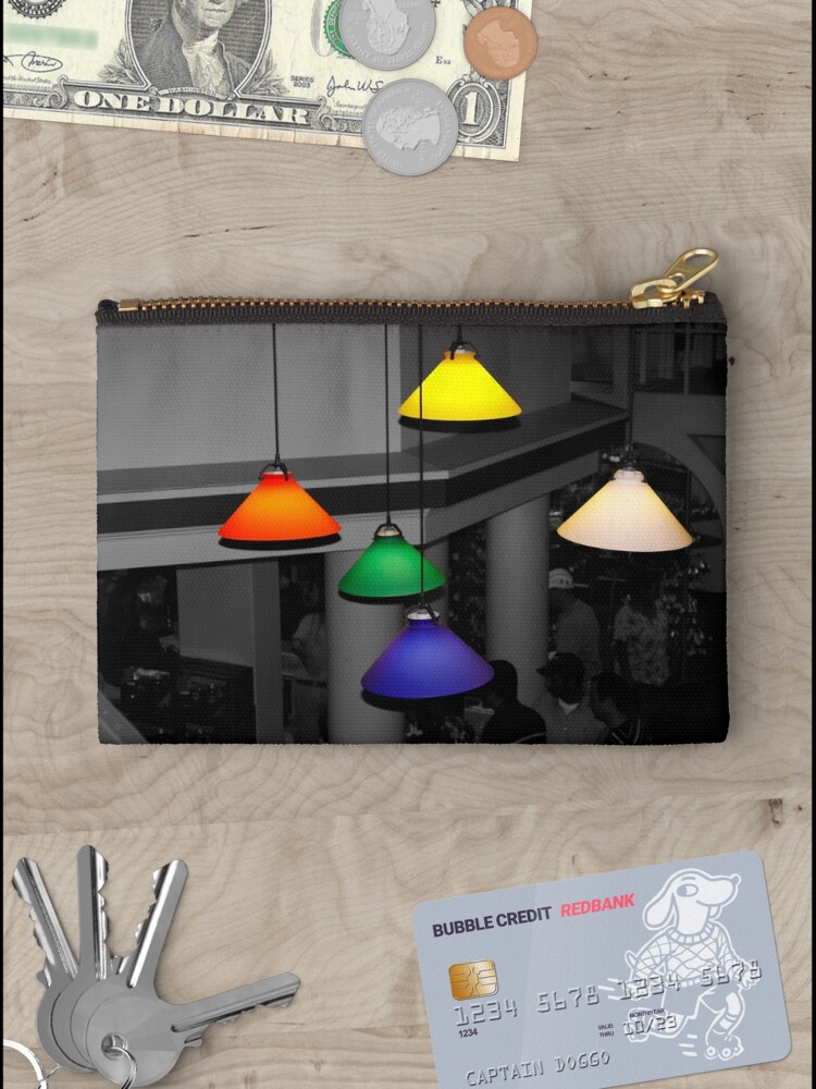 Thumbnail 3 of 4, Zipper Pouch, Colorful Lights designed and sold by BigD.