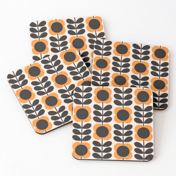 orla kiely sun colorful floral Coasters (Set of 4)