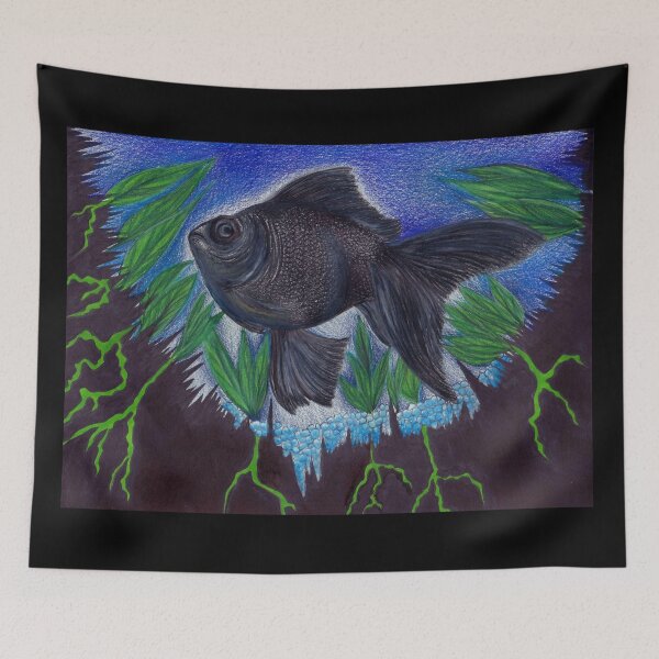 Item preview, Black Moor Goldfish designed and sold by ArtbyMeganBrock.