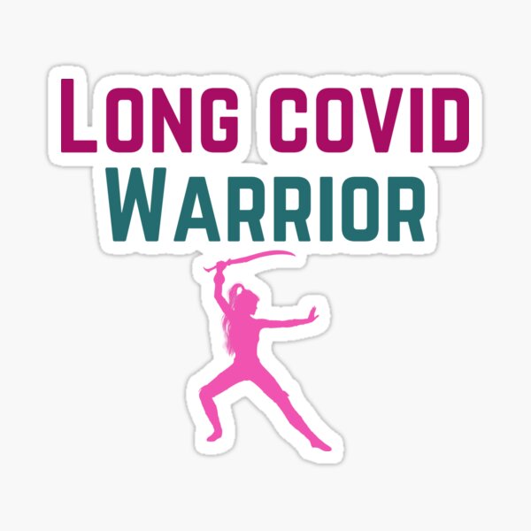 Item preview, Long Covid Warrior Pink Warrior Woman designed and sold by Popciety.