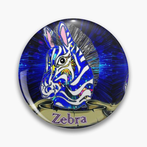 Item preview, espdzines Blue Celestial Zebra  designed and sold by EspDzines.