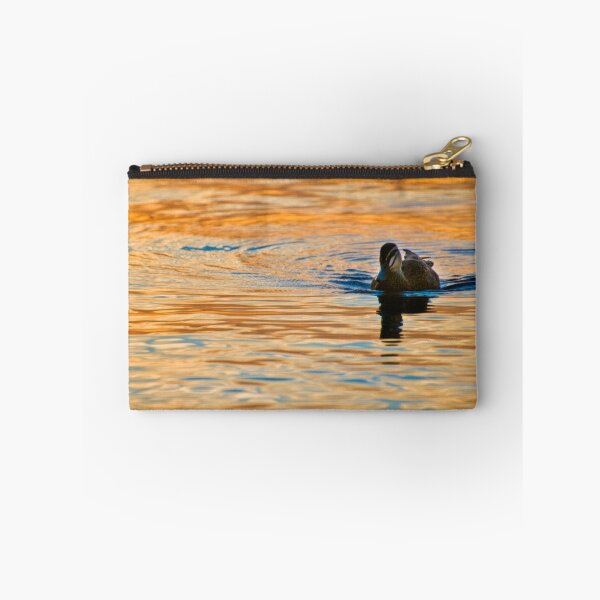 Item preview, Duck swimming at sunset designed and sold by Jaxybelle.