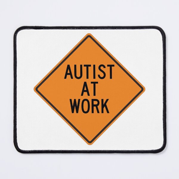 Item preview, Autist at Work Funny Wallstreetbets Warning designed and sold by Wurmbone.
