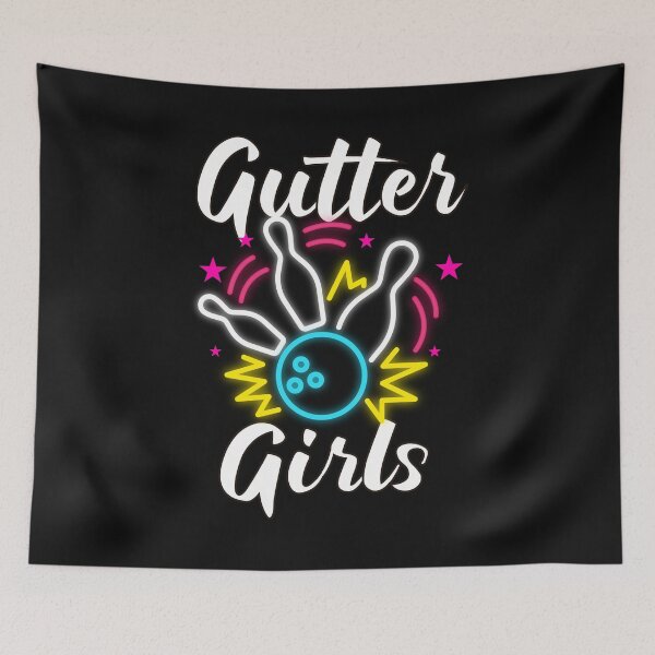 Item preview, Gutter Girls Bowling Women Team Shirt designed and sold by Músico Ilustre.