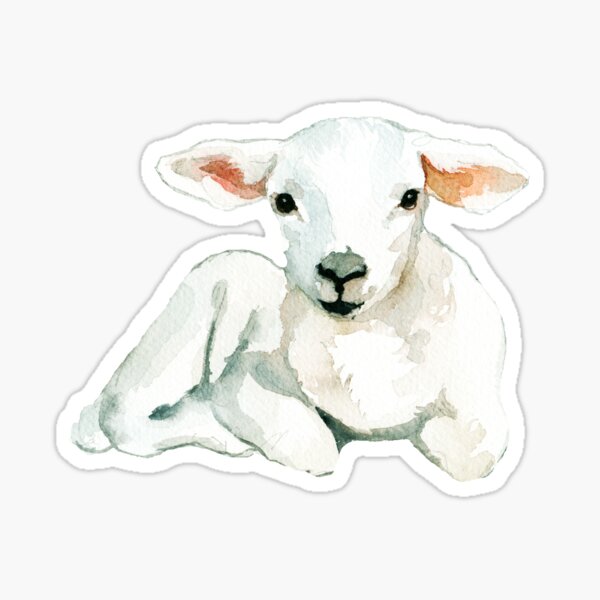 Item preview, Lovely Lamb Cute Sheep designed and sold by WildAliceArt.