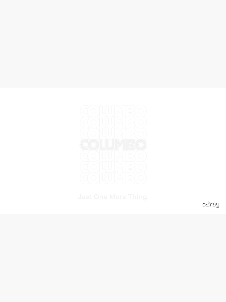 Columbo Just One More Thing by s2ray