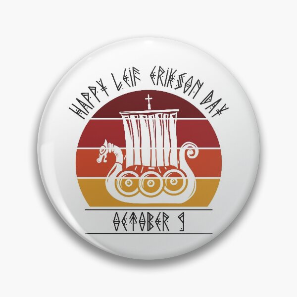 Item preview, Happy Leif Erikson Day Vikings designed and sold by RoguePixel.