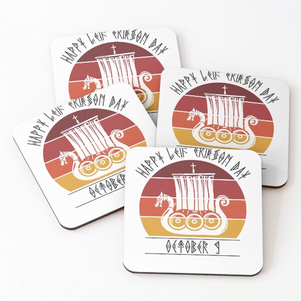 Item preview, Happy Leif Erikson Day Vikings designed and sold by RoguePixel.