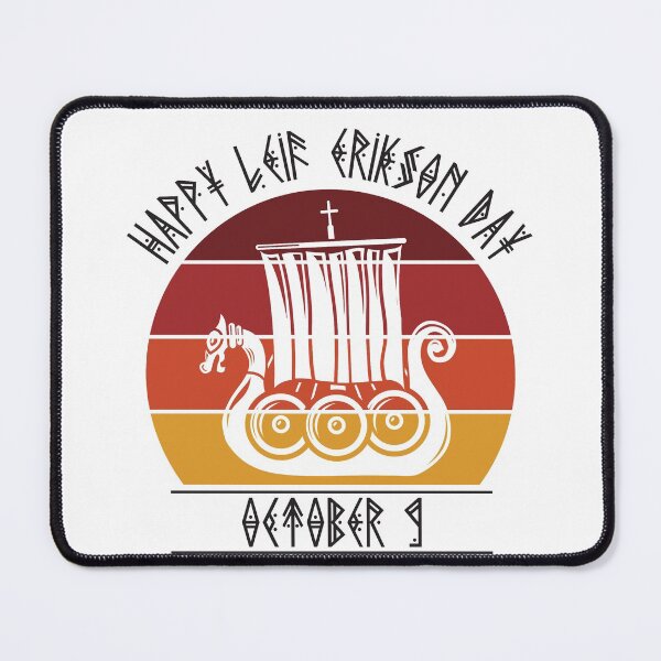 Item preview, Happy Leif Erikson Day Vikings designed and sold by RoguePixel.