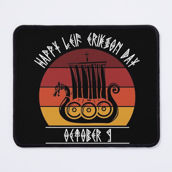 Item preview, Happy Leif Erikson Day Vikings designed and sold by RoguePixel.