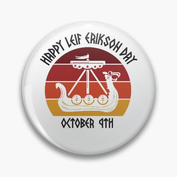 Item preview, Happy Leif Erikson Day Vikings Sunset designed and sold by RoguePixel.