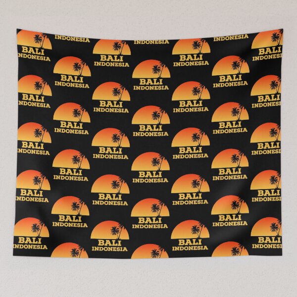 Item preview, Bali Indonesia Vintage Surfing Sunset Souvenir gift designed and sold by Rustic Valley Studio.