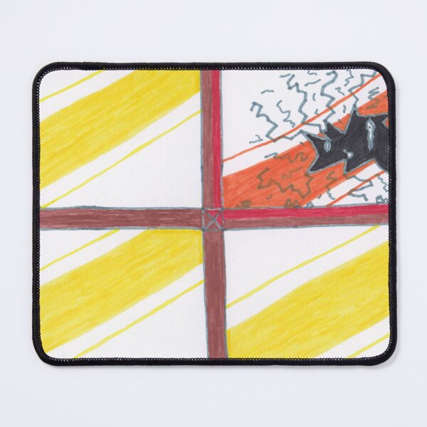 M.I. #20 |☽| Wrecked Window - Pane Pain Mouse Pad